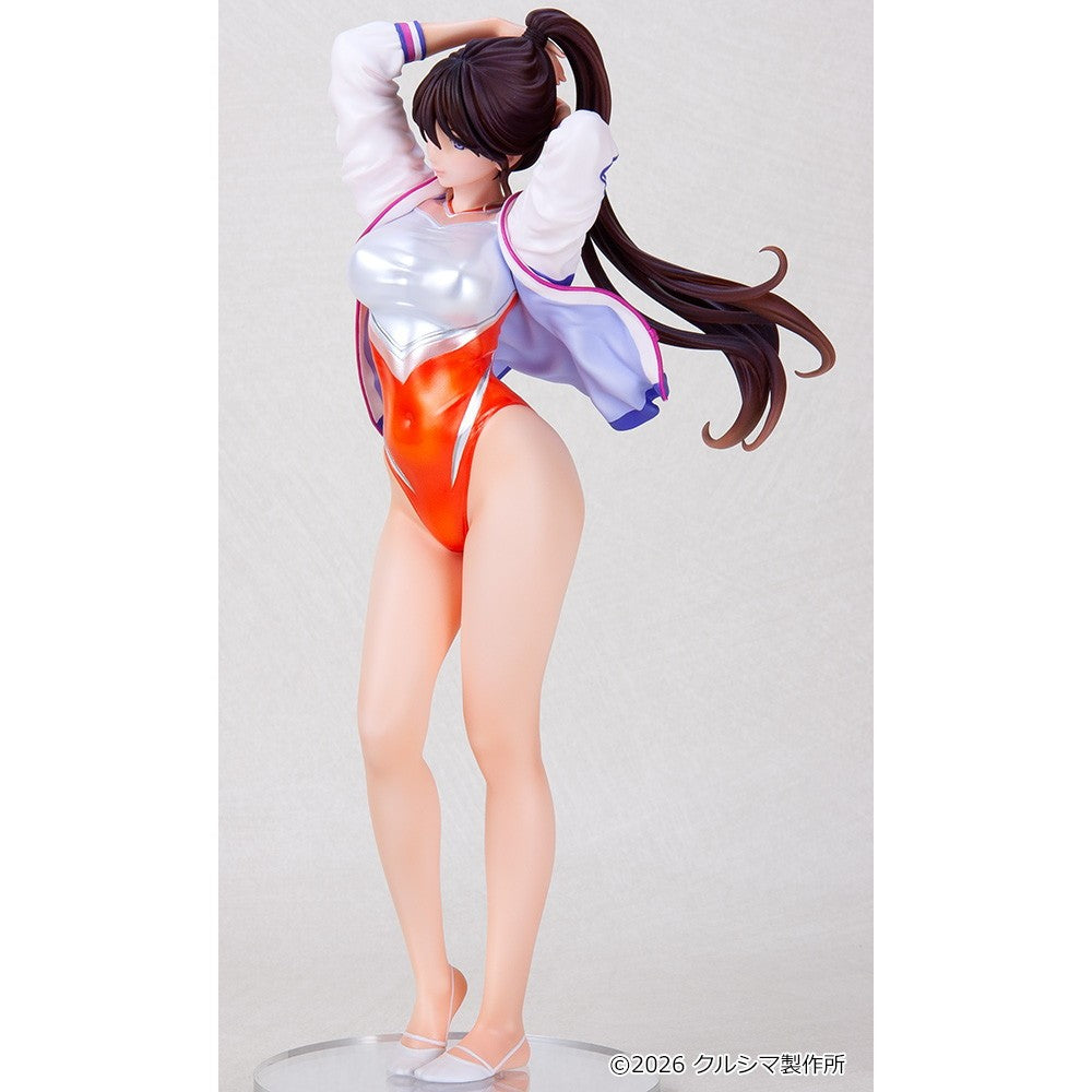 【予約安心出荷】[FIG] オリジナル やすみちゃんシリーズ No.255 蓮玖(れんきゅう)さん ～新体操部の練習が始まります～ 成形色フレッシュ 1/7 レジンキャストキット フィギュア クルシマ製作所(2026年3月)