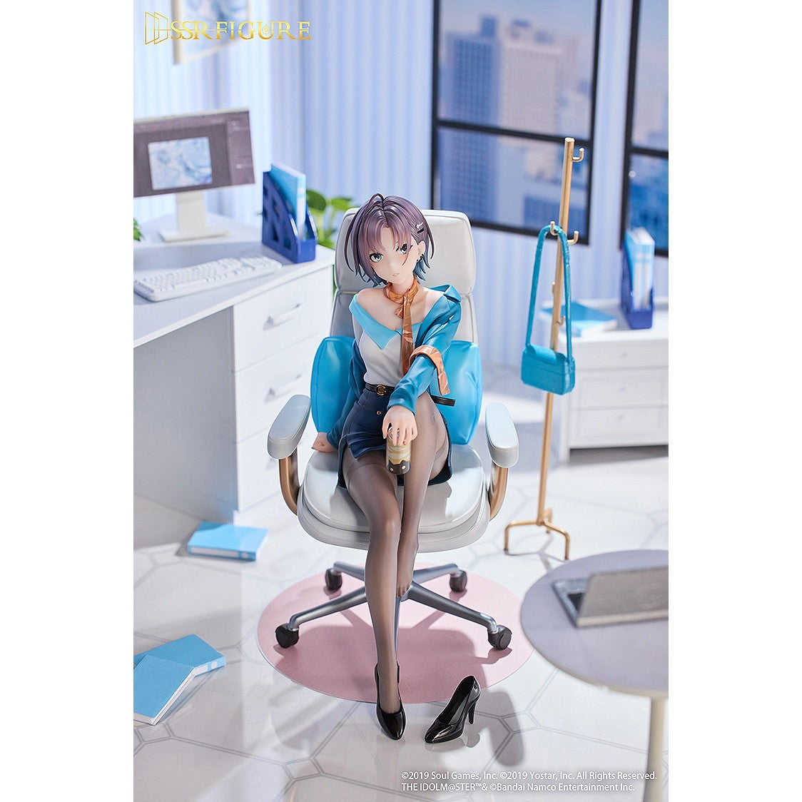 【予約安心出荷】[FIG] アクリル麻雀牌付属 SSR FIGURE 浅倉透(あさくらとおる) おしごとエフォートレス Ver. アイドルマスター シャイニーカラーズ × 雀魂 1/7 完成品 フィギュア Infinity Studio(インフィニティスタジオ)(2026年11月)