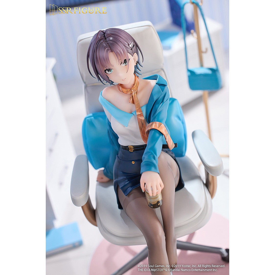 【予約安心出荷】[FIG] アクリル麻雀牌付属 SSR FIGURE 浅倉透(あさくらとおる) おしごとエフォートレス Ver. アイドルマスター シャイニーカラーズ × 雀魂 1/7 完成品 フィギュア Infinity Studio(インフィニティスタジオ)(2026年11月)