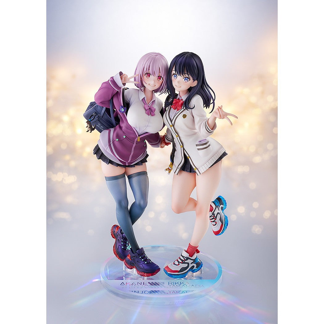 【予約安心出荷】[FIG] 宝多六花(たからだりっか)&新条アカネ(しんじょうあかね) feat. トリダモノ SSSS.GRIDMAN(グリッドマン) 1/7 完成品 フィギュア グッドスマイルカンパニー(2027年2月)
