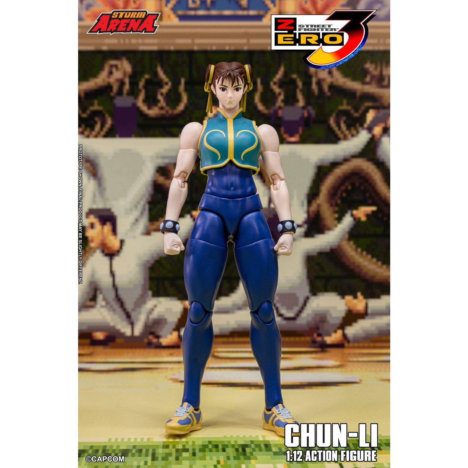 【予約安心出荷】[FIG] Storm Arena(ストームアリーナ) 春麗(チュンリー) ストリートファイターZERO3 1/12 完成品 可動フィギュア(SFSA06) ストームコレクティブルズ(2026年9月)