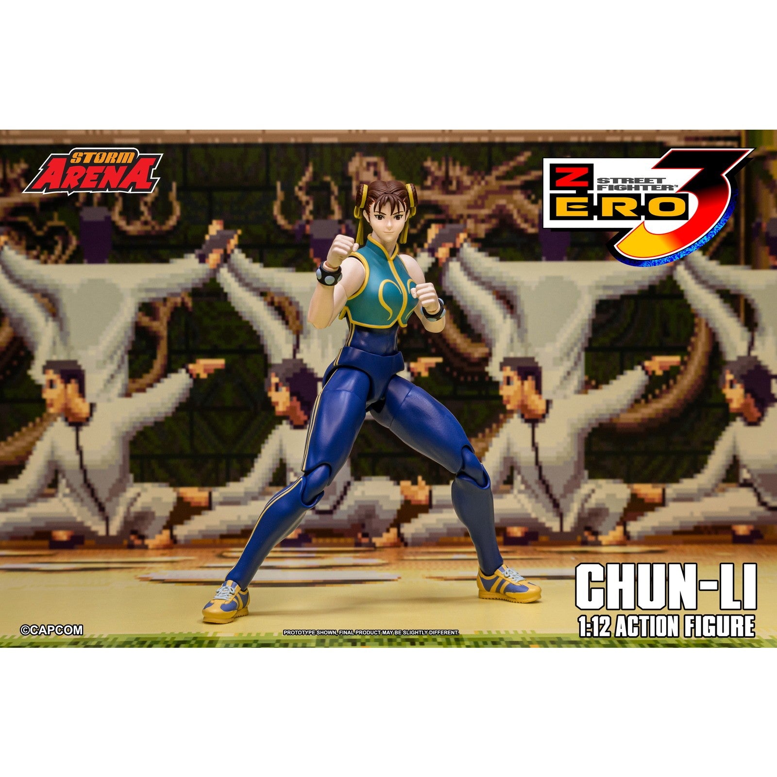 【予約安心出荷】[FIG] Storm Arena(ストームアリーナ) 春麗(チュンリー) ストリートファイターZERO3 1/12 完成品 可動フィギュア(SFSA06) ストームコレクティブルズ(2026年9月)
