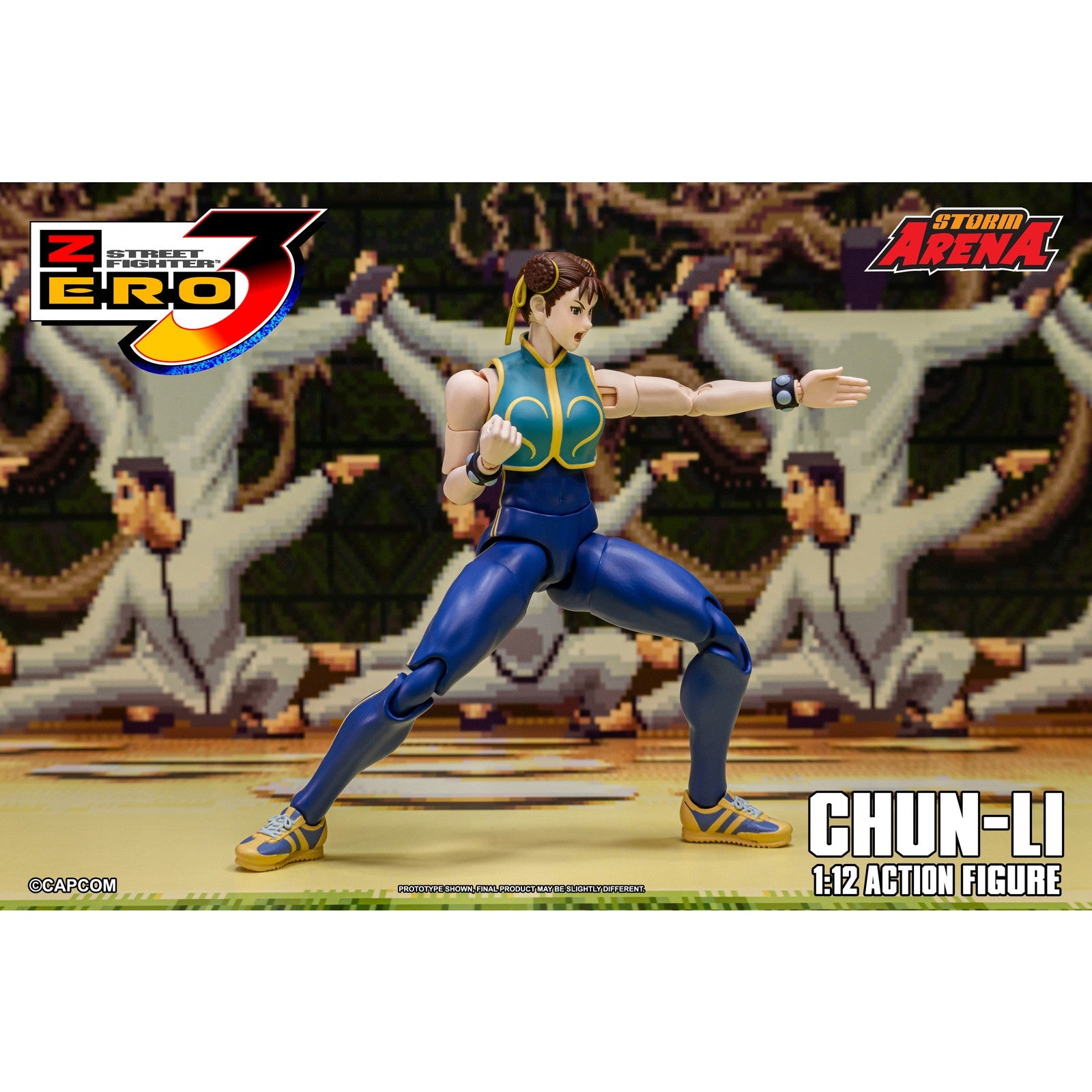 【予約安心出荷】[FIG] Storm Arena(ストームアリーナ) 春麗(チュンリー) ストリートファイターZERO3 1/12 完成品 可動フィギュア(SFSA06) ストームコレクティブルズ(2026年9月)