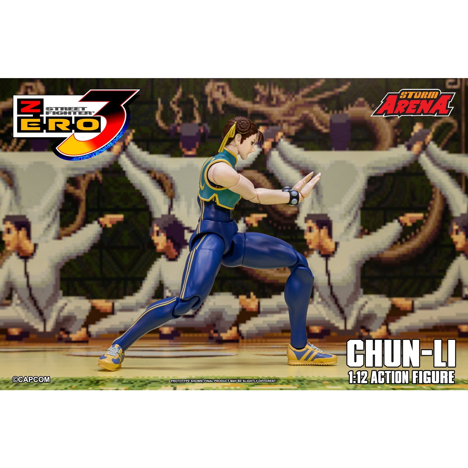 【予約安心出荷】[FIG] Storm Arena(ストームアリーナ) 春麗(チュンリー) ストリートファイターZERO3 1/12 完成品 可動フィギュア(SFSA06) ストームコレクティブルズ(2026年9月)