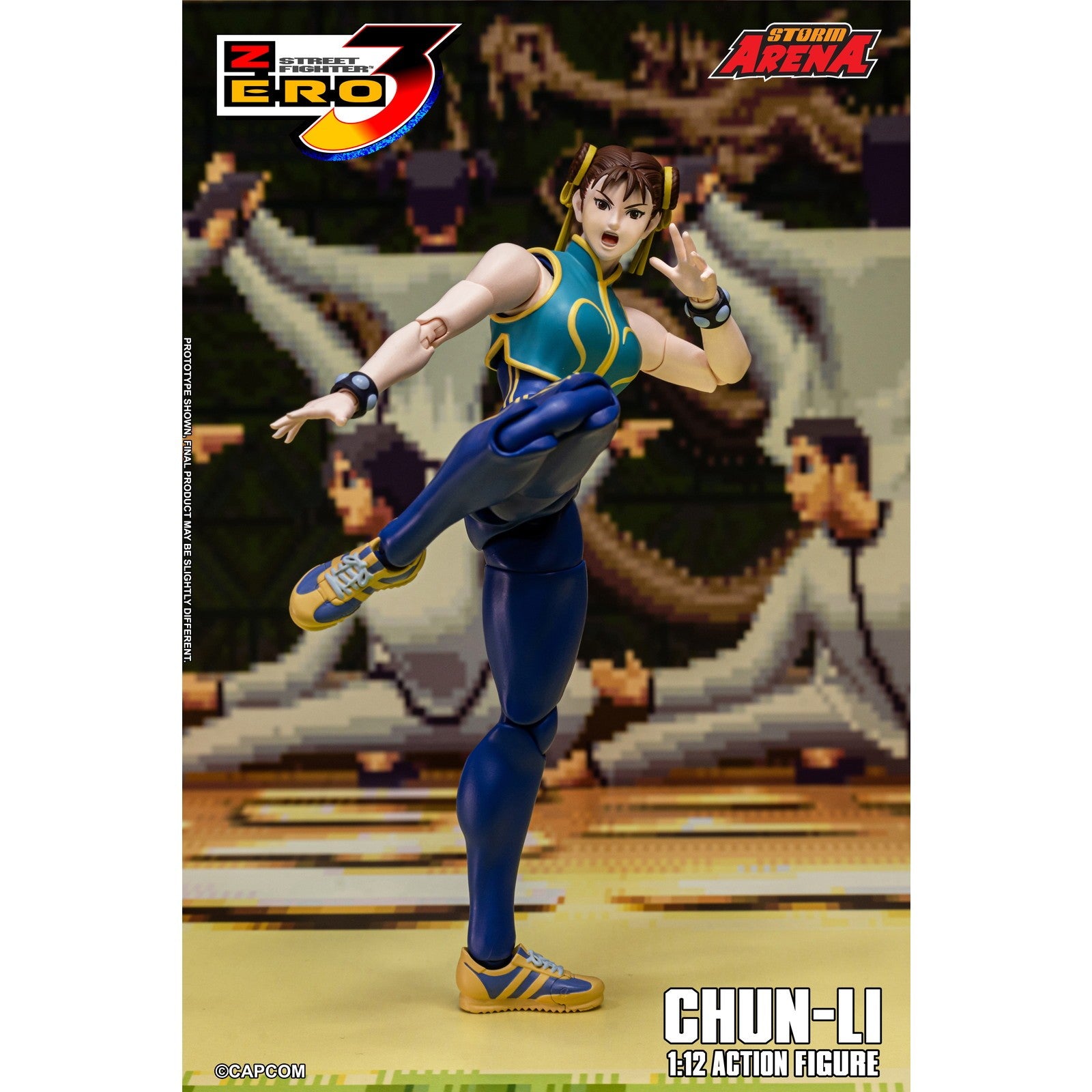 【予約安心出荷】[FIG] Storm Arena(ストームアリーナ) 春麗(チュンリー) ストリートファイターZERO3 1/12 完成品 可動フィギュア(SFSA06) ストームコレクティブルズ(2026年9月)