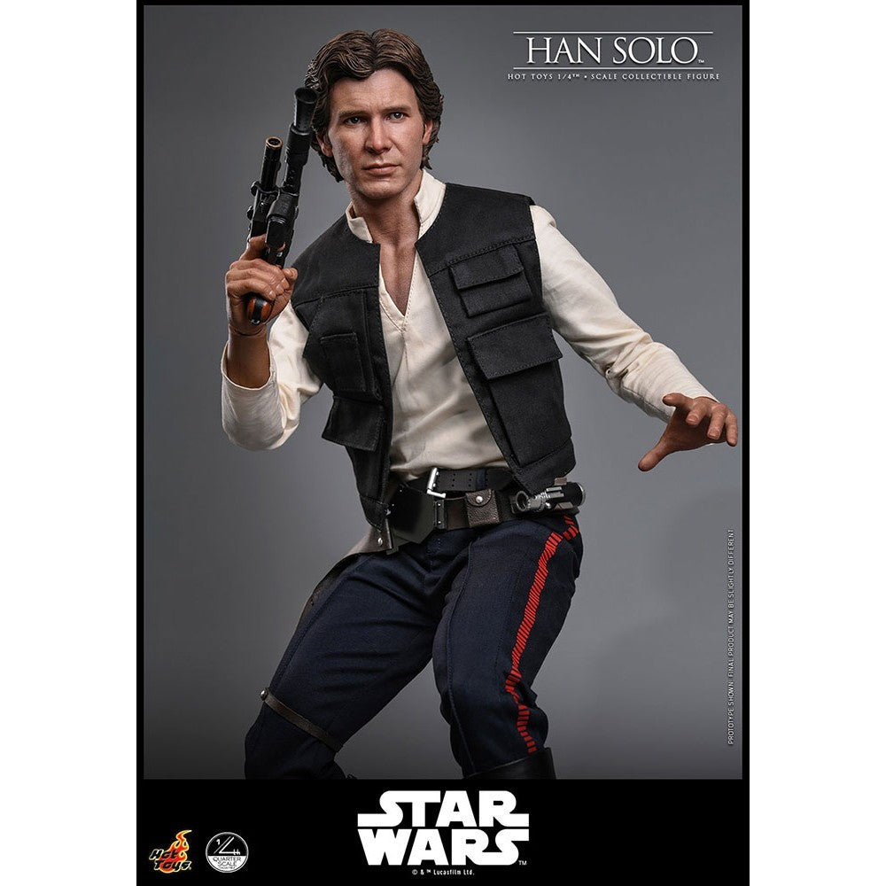 【予約安心出荷】[FIG] クオーター・スケール ハン・ソロ STAR WARS(スター・ウォーズ) エピソード4/新たなる希望 1/4 完成品 可動フィギュア(QS#026) ホットトイズ(2027年3月)