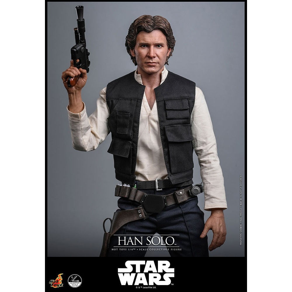 【予約安心出荷】[FIG] クオーター・スケール ハン・ソロ STAR WARS(スター・ウォーズ) エピソード4/新たなる希望 1/4 完成品 可動フィギュア(QS#026) ホットトイズ(2027年3月)