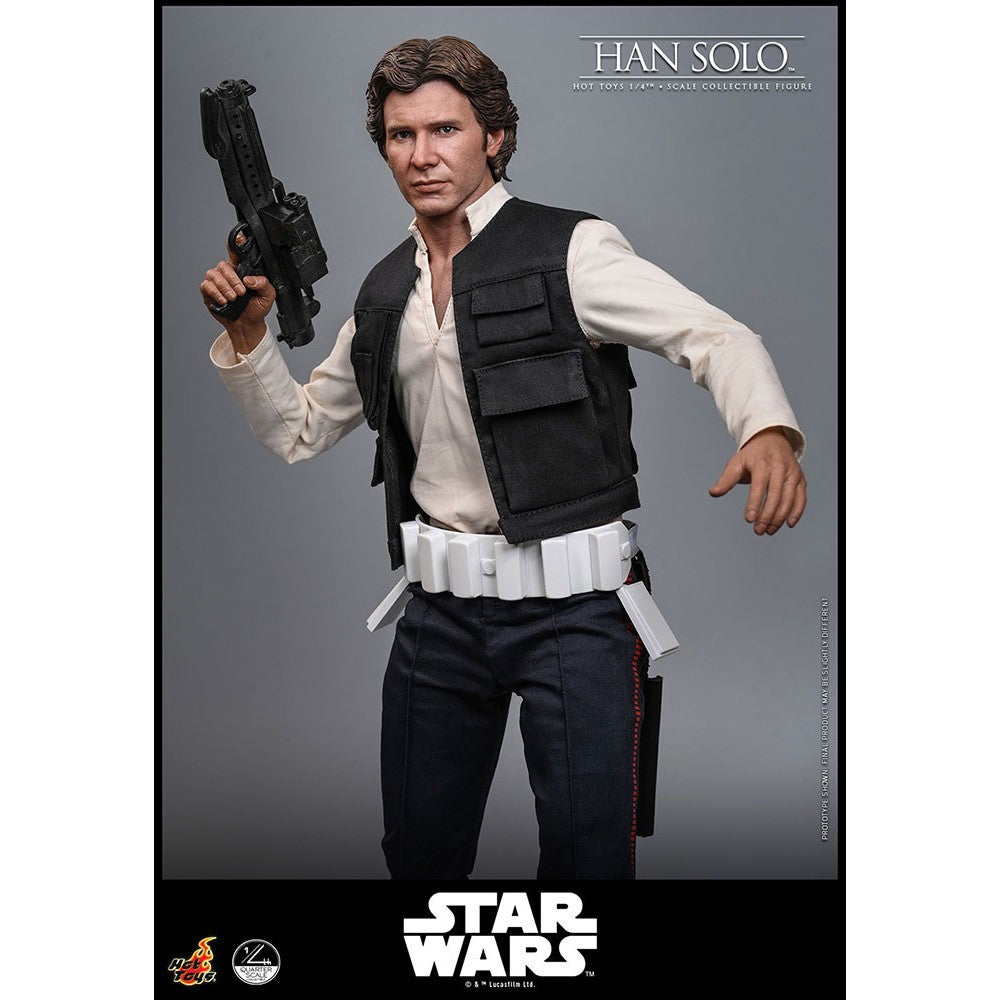 【予約安心出荷】[FIG] クオーター・スケール ハン・ソロ STAR WARS(スター・ウォーズ) エピソード4/新たなる希望 1/4 完成品 可動フィギュア(QS#026) ホットトイズ(2027年3月)