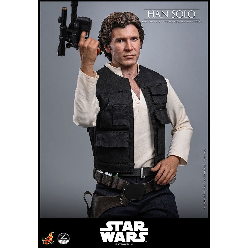【予約安心出荷】[FIG] クオーター・スケール ハン・ソロ STAR WARS(スター・ウォーズ) エピソード4/新たなる希望 1/4 完成品 可動フィギュア(QS#026) ホットトイズ(2027年3月)