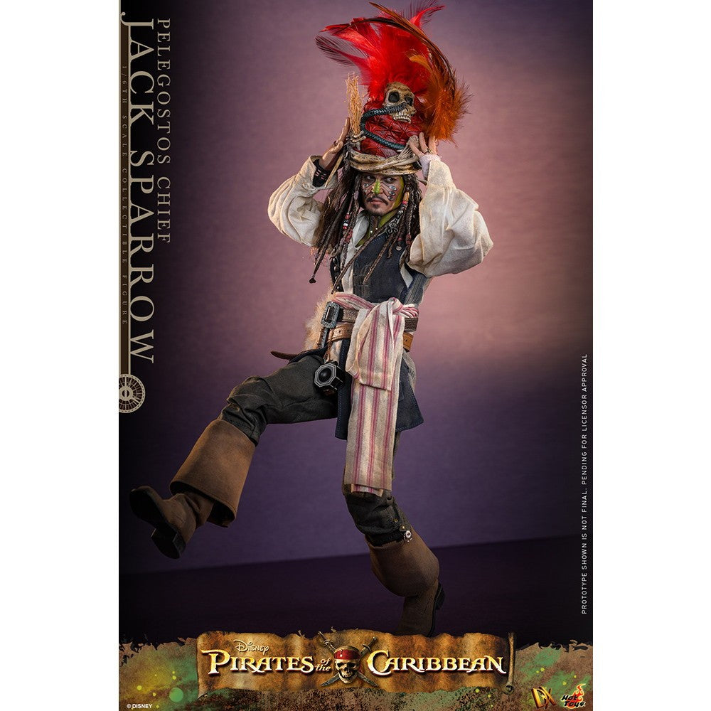 【予約安心出荷】[FIG] ムービー・マスターピース DX ジャック・スパロウ(ペレゴストス族長) パイレーツ・オブ・カリビアン/デッドマンズ・チェスト 1/6 完成品 可動フィギュア(DX#48) ホットトイズ(2026年12月)