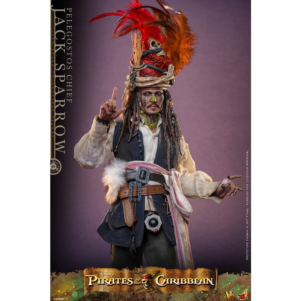 【予約安心出荷】[FIG] ムービー・マスターピース DX ジャック・スパロウ(ペレゴストス族長) パイレーツ・オブ・カリビアン/デッドマンズ・チェスト 1/6 完成品 可動フィギュア(DX#48) ホットトイズ(2026年12月)
