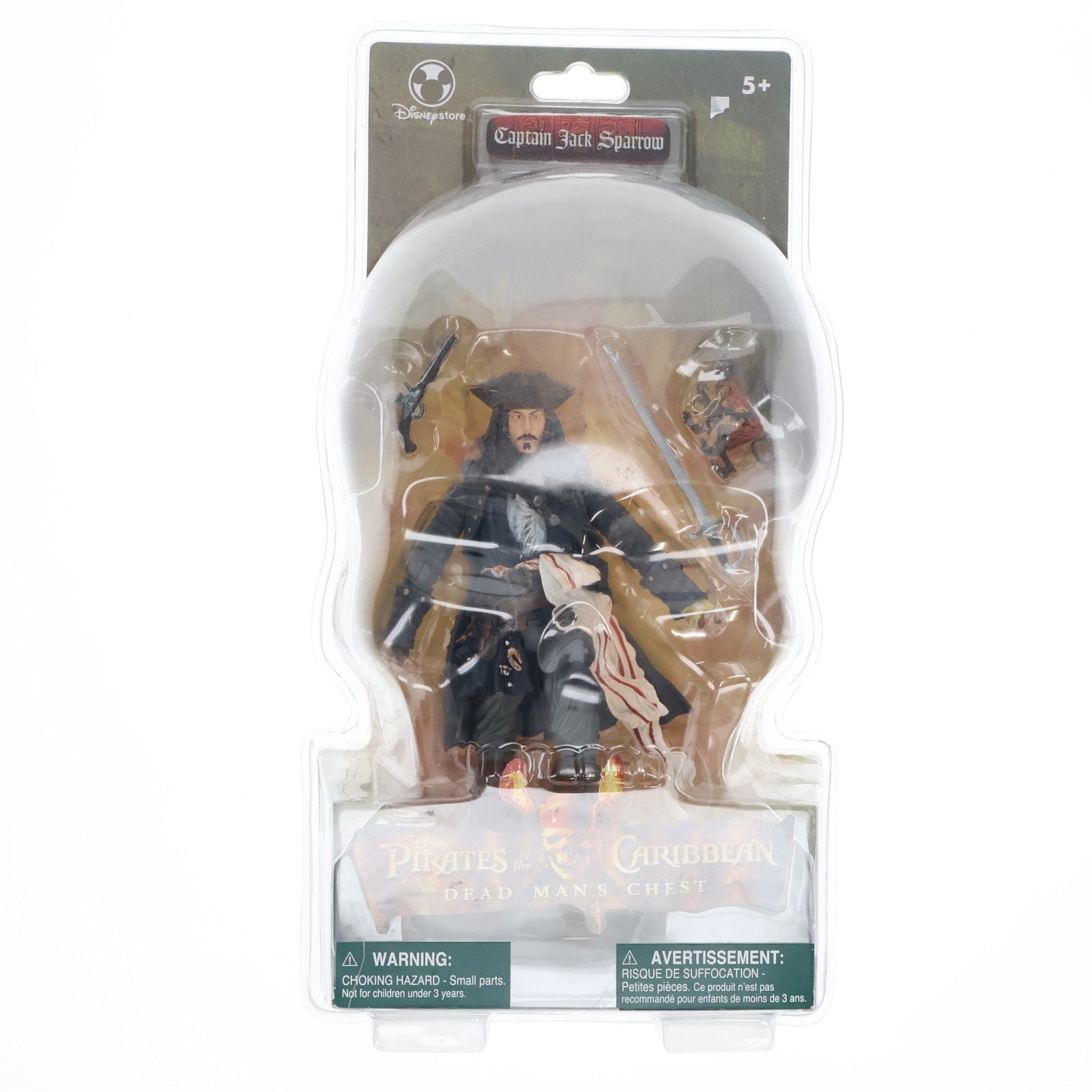 【中古即納】[FIG] ディズニーストア限定 キャプテン・ジャック・スパロウ パイレーツ・オブ・カリビアン/デッドマンズ・チェスト 完成品 可動フィギュア ディズニーストア(20060630)