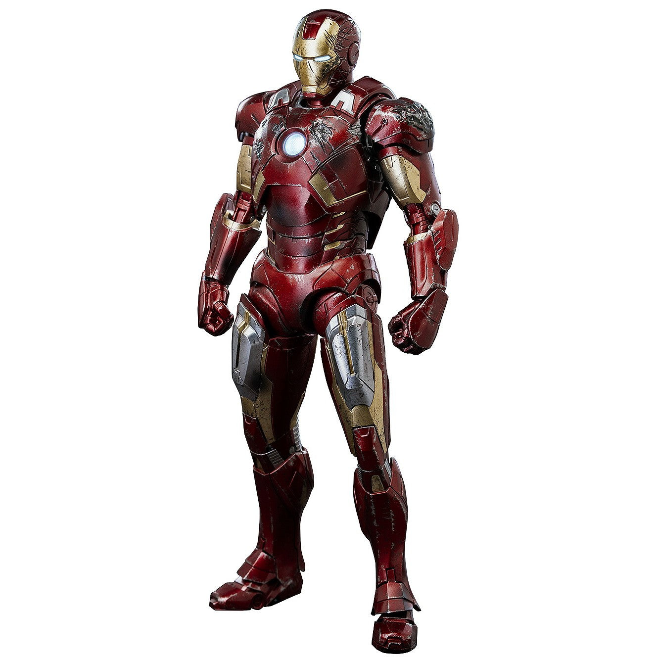 【予約安心出荷】[FIG] DLX アイアンマン・マーク7(バトルダメージ) Marvel Studios' The Infinity Saga(マーベル・スタジオ『インフィニティ・サーガ』) 1/12 完成品 可動フィギュア threezero(スリーゼロ)(2026年12月)