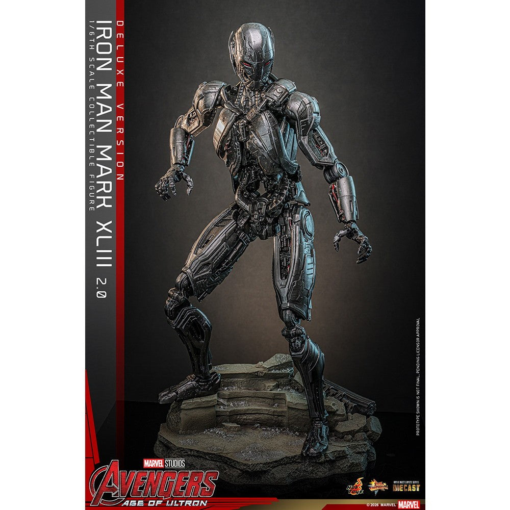 【予約安心出荷】[FIG] ムービー・マスターピース DIECAST アイアンマン・マーク43(2.0/デラックス版) アベンジャーズ/エイジ・オブ・ウルトロン 1/6 完成品 可動フィギュア(MM#866D81) ホットトイズ(2027年3月)