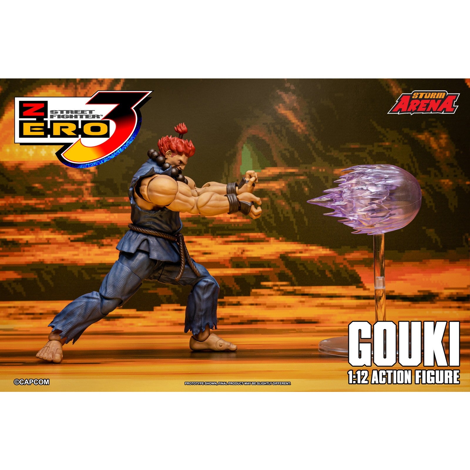 【予約安心出荷】[FIG] Storm Arena(ストームアリーナ) 豪鬼(ごうき) ストリートファイターZERO3 1/12 完成品 可動フィギュア(SASF07) ストームコレクティブルズ(2026年12月)