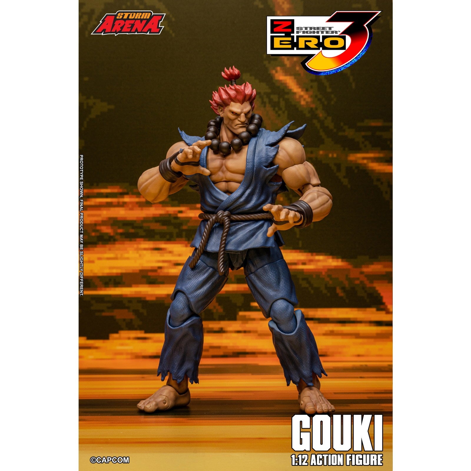 【予約安心出荷】[FIG] Storm Arena(ストームアリーナ) 豪鬼(ごうき) ストリートファイターZERO3 1/12 完成品 可動フィギュア(SASF07) ストームコレクティブルズ(2026年12月)