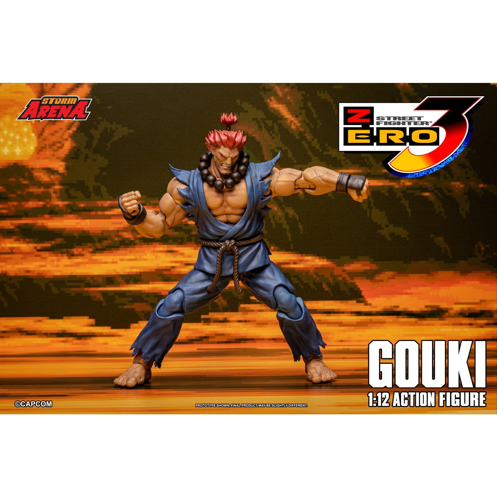 【予約安心出荷】[FIG] Storm Arena(ストームアリーナ) 豪鬼(ごうき) ストリートファイターZERO3 1/12 完成品 可動フィギュア(SASF07) ストームコレクティブルズ(2026年12月)