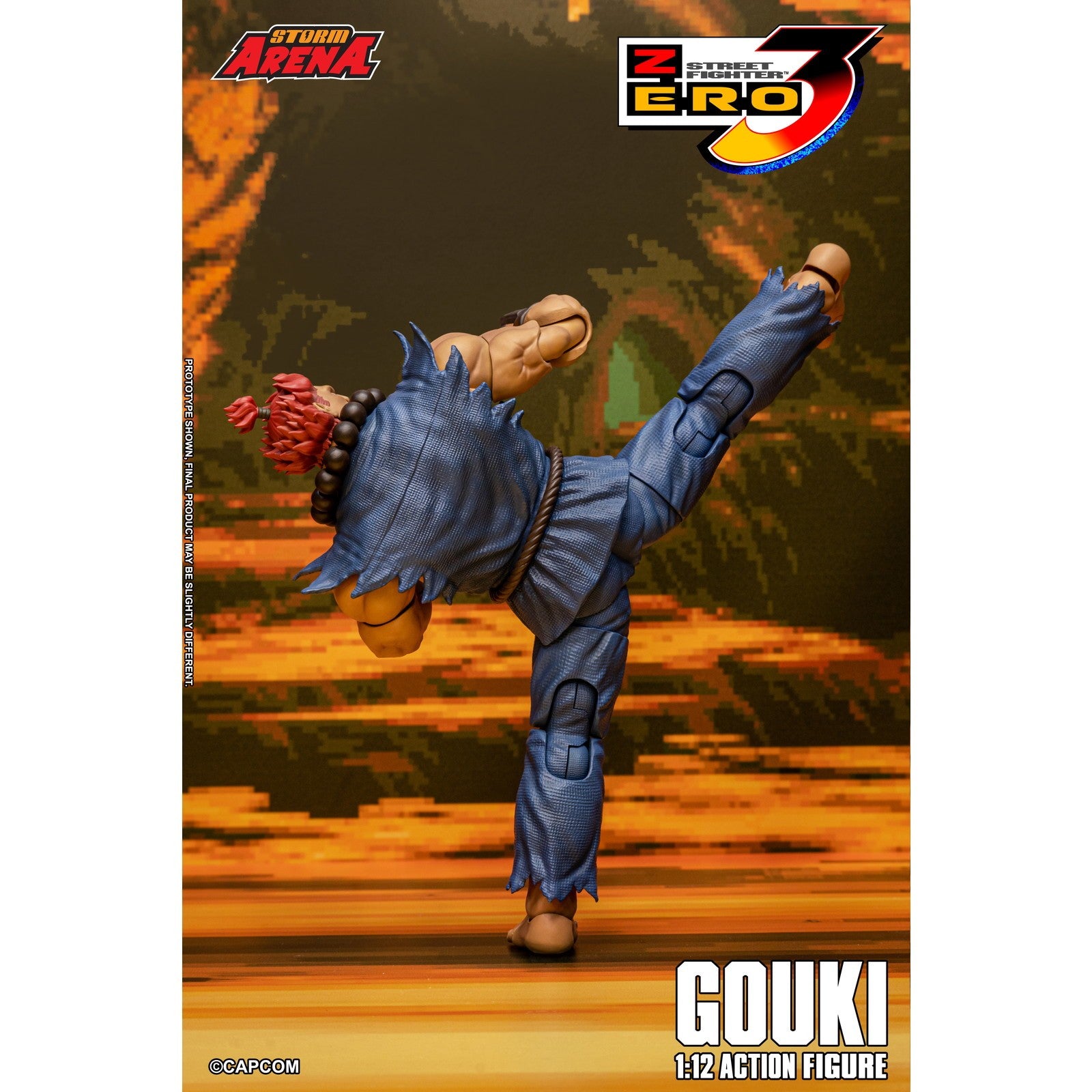 【予約安心出荷】[FIG] Storm Arena(ストームアリーナ) 豪鬼(ごうき) ストリートファイターZERO3 1/12 完成品 可動フィギュア(SASF07) ストームコレクティブルズ(2026年12月)