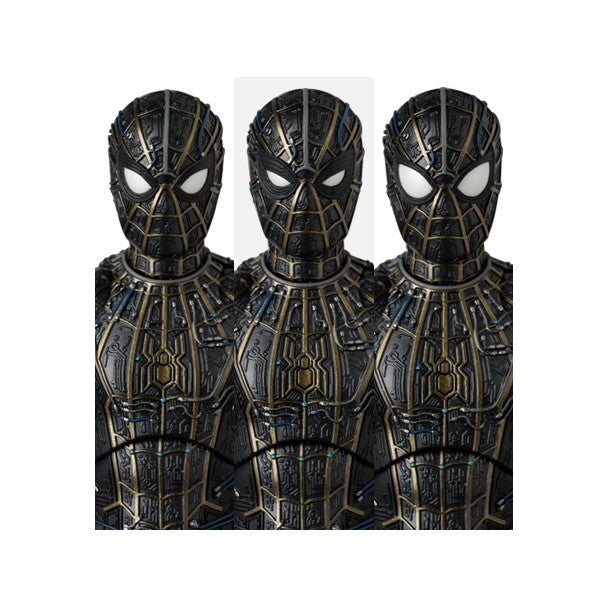 【予約安心出荷】[FIG] マフェックス No.308 MAFEX SPIDER-MAN BLACK & GOLD SUIT スパイダーマン:ノー・ウェイ・ホーム 完成品 可動フィギュア メディコム・トイ(2027年1月)