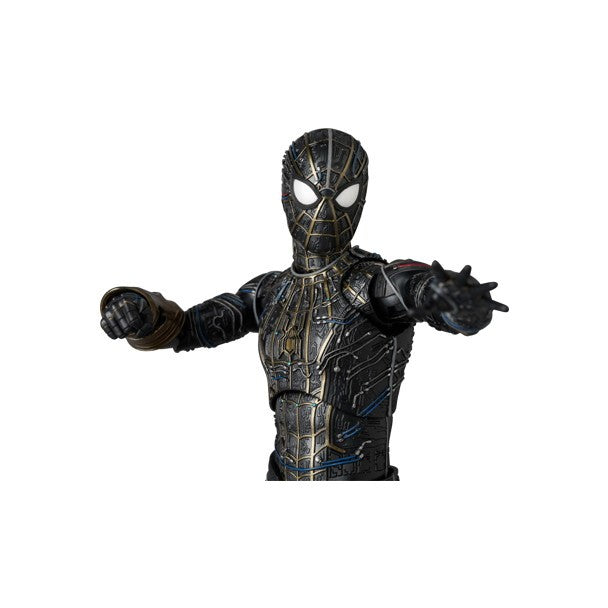 【予約安心出荷】[FIG] マフェックス No.308 MAFEX SPIDER-MAN BLACK & GOLD SUIT スパイダーマン:ノー・ウェイ・ホーム 完成品 可動フィギュア メディコム・トイ(2027年1月)