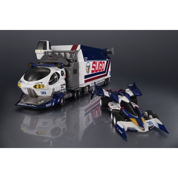 【予約安心出荷】[FIG] C.F.C.サイバーフォーミュラコレクション -Heritage Edition- DX スゴウレガード10V5000&スーパーアスラーダ01 サーキットモード 新世紀GPXサイバーフォーミュラ 完成品 可動フィギュア メガハウス(2026年10月)