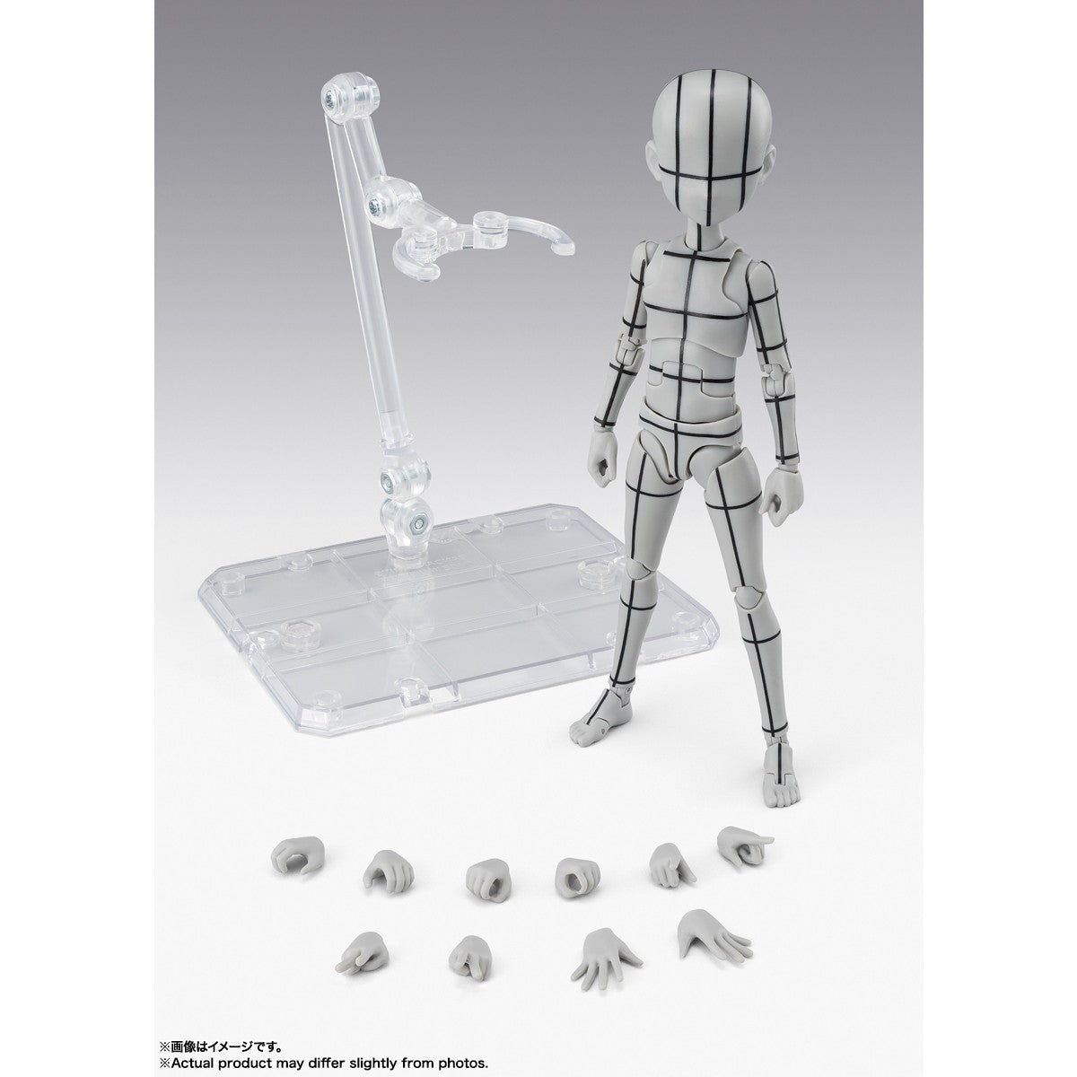 【新品】【お取り寄せ】[FIG] S.H.Figuarts(フィギュアーツ) ボディくん -杉森建- Edition-ワイヤーフレーム-(Gray Color Ver.) ボディくん/ボディちゃんシリーズ 完成品 可動フィギュア バンダイスピリッツ(20260829)