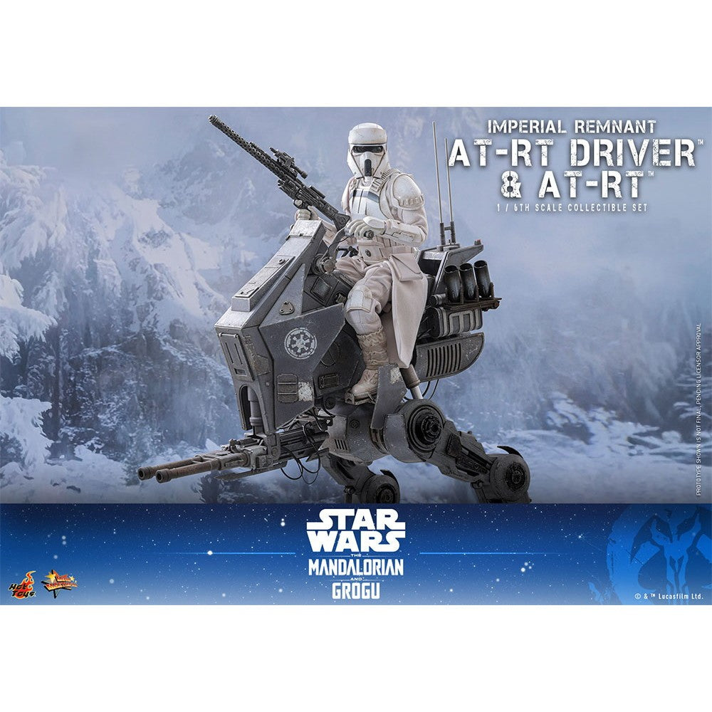 【予約安心出荷】[FIG] ムービー・マスターピース インペリアル・レムナント AT-RTドライバー&AT-RT STAR WARS(スター・ウォーズ)/マンダロリアン・アンド・グローグー 1/6 完成品 可動フィギュア(MM#875) ホットトイズ(2027年5月)