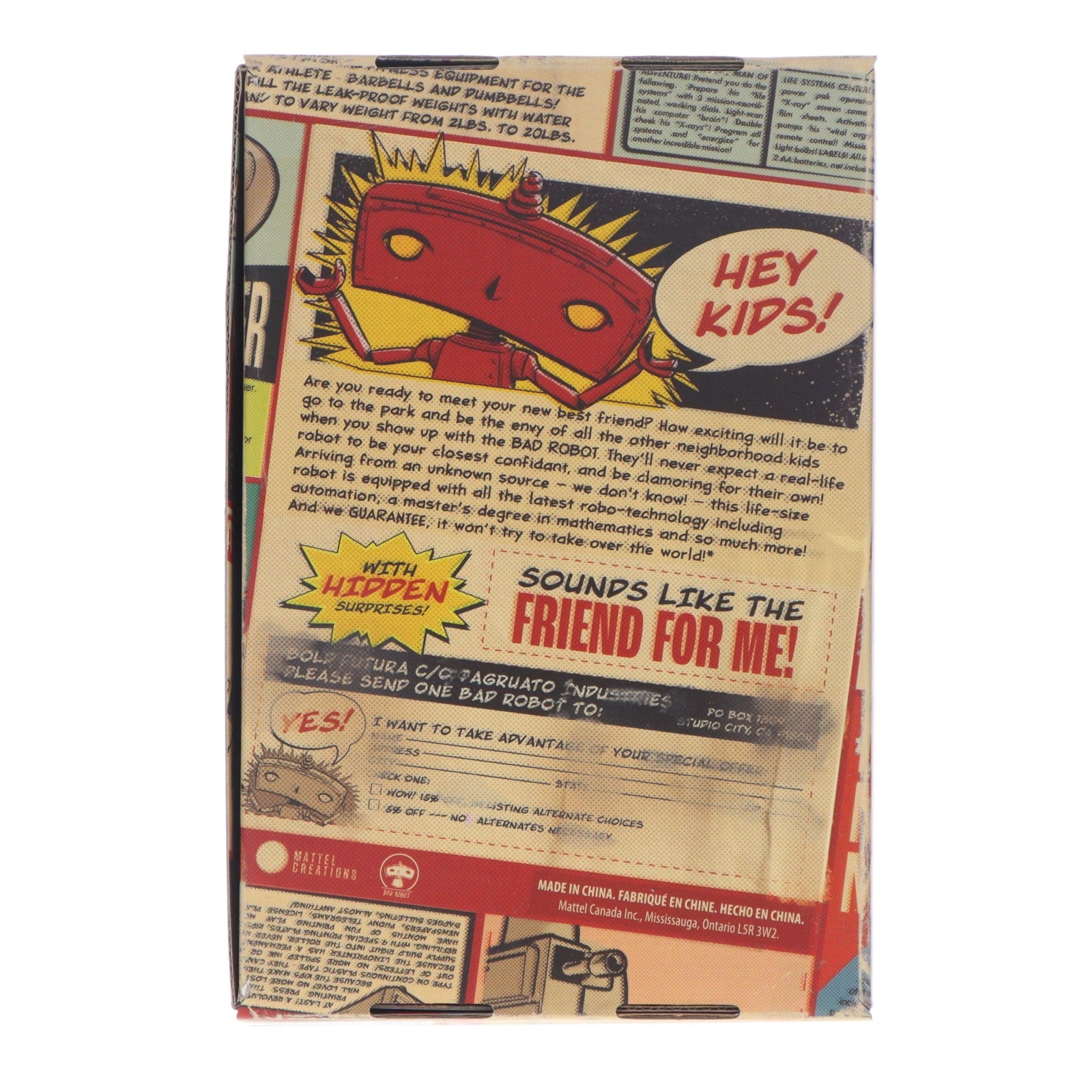 【中古即納】[FIG] Bad Robot(バッド・ロボット) Bad Robot Productions(バッド・ロボット・プロダクションズ) 完成品 プレミアムアクションフィギュア マテル(20211231)