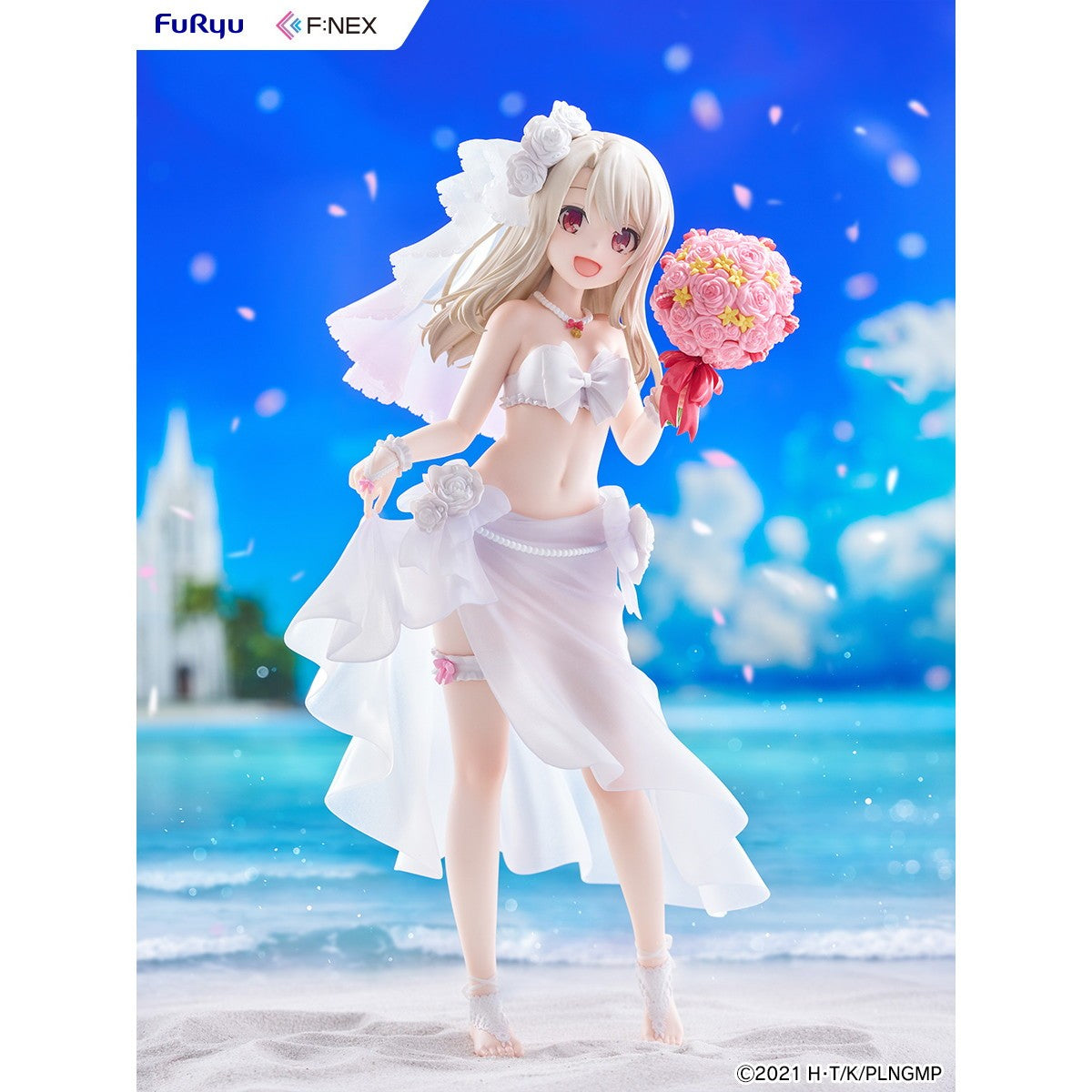 【予約安心出荷】[FIG] イリヤ ウエディング水着ver. 劇場版「Fate/kaleid liner(フェイト/カレイドライナー) プリズマ☆イリヤ Licht 名前の無い少女」 1/7 完成品 フィギュア(AMU-FNX1246) フリュー(2027年1月)
