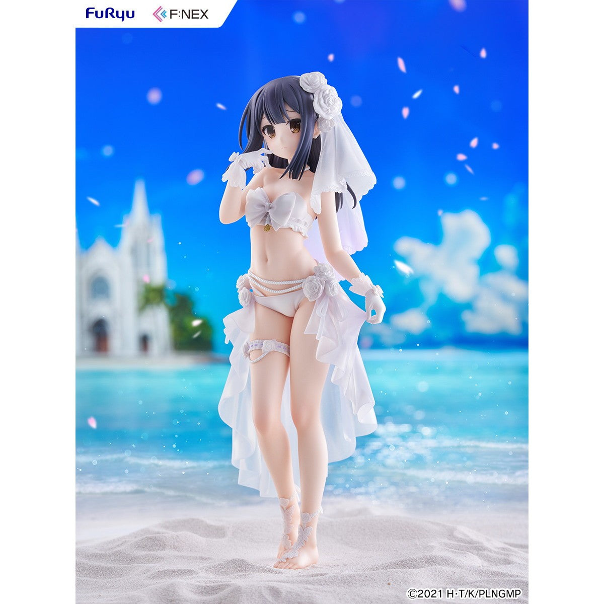 【予約安心出荷】[FIG] 美遊・エーデルフェルト ウエディング水着ver. 劇場版「Fate/kaleid liner(フェイト/カレイドライナー) プリズマ☆イリヤ Licht 名前の無い少女」 1/7 完成品 フィギュア(AMU-FNX1247) フリュー(2027年1月)