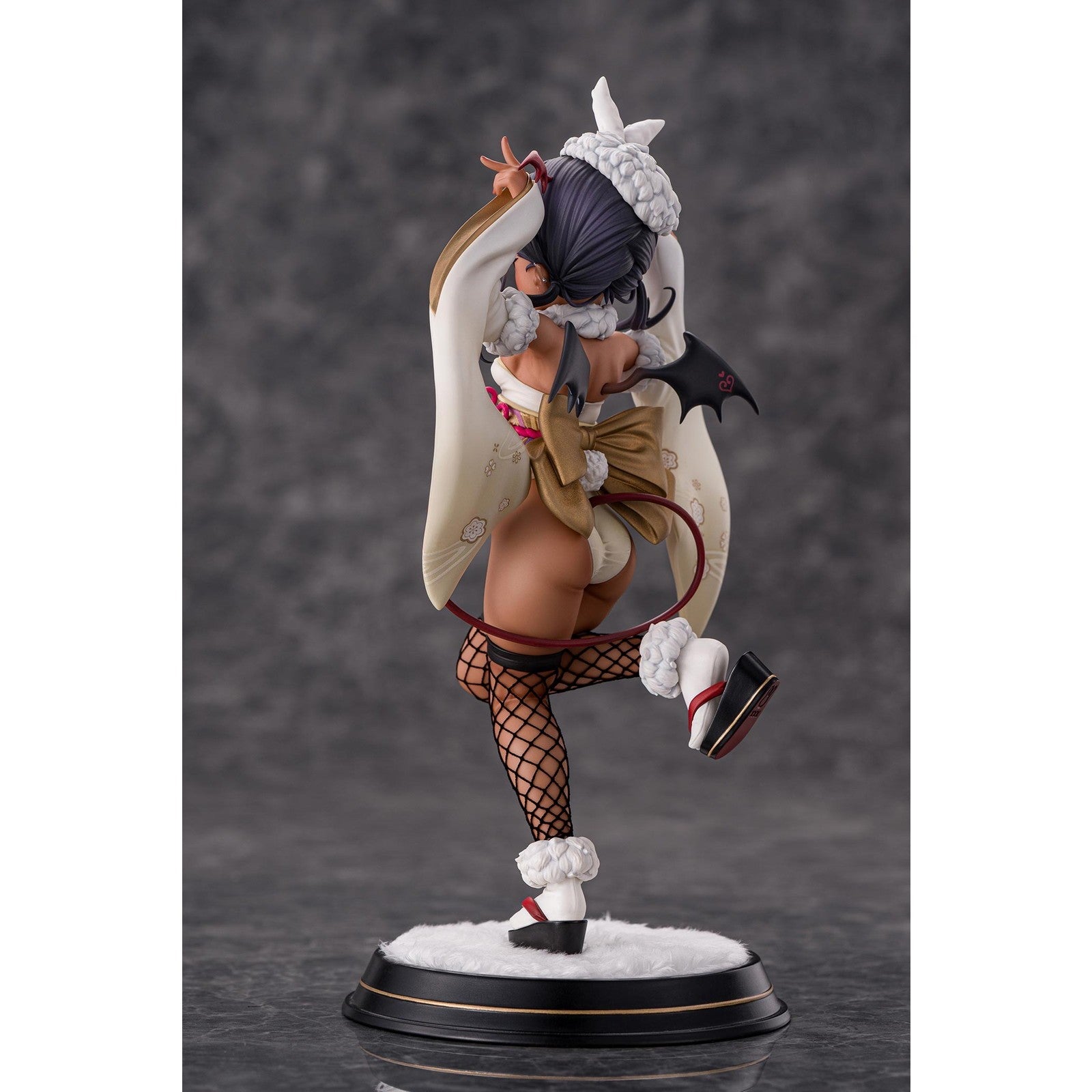 【予約安心出荷】[FIG] 缶バッジ付属 褐色サキュバスちゃん 晴れ着バニーVer.-通常版 完成品 フィギュア Kiwi Toys(キウイトイズ)(2026年11月)