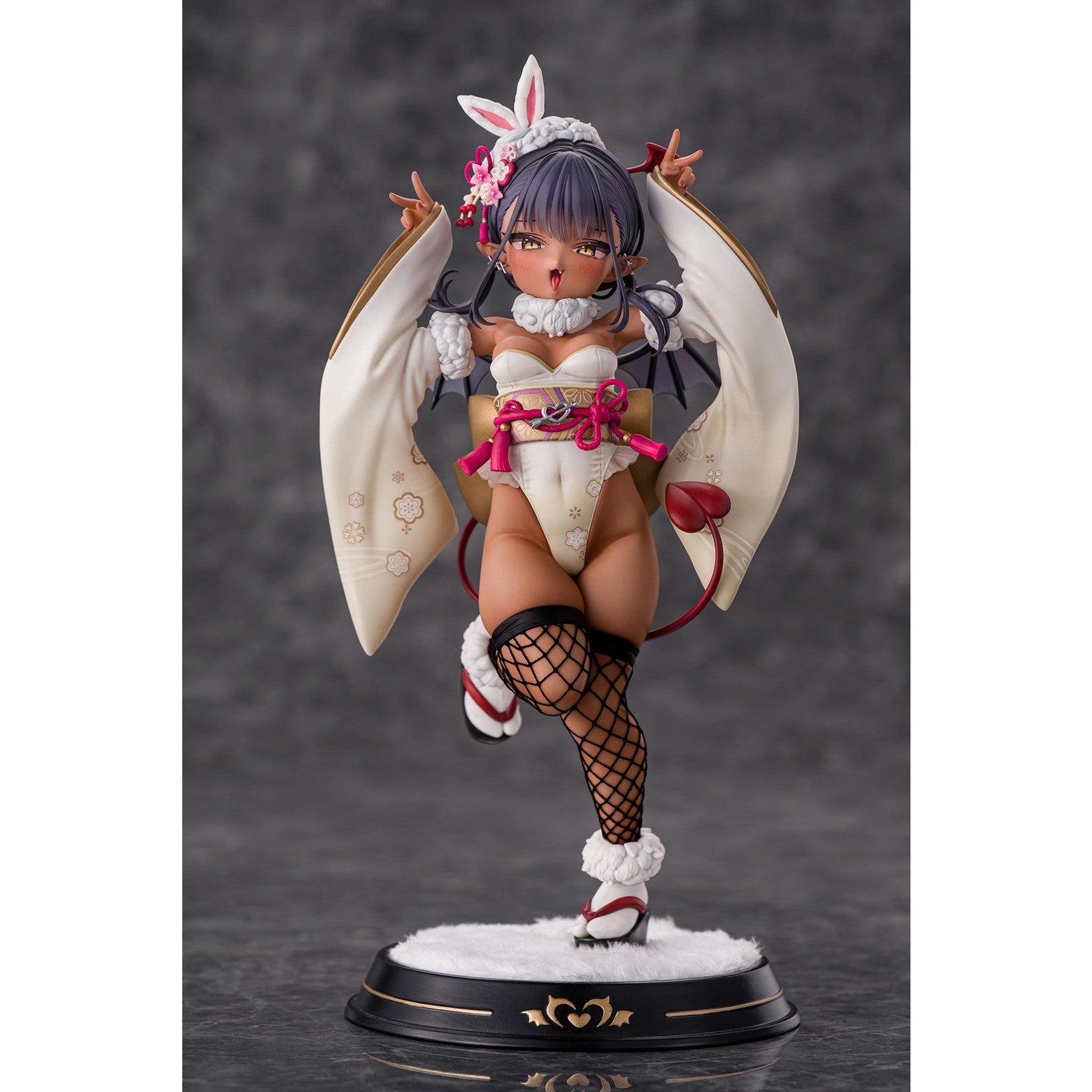 【予約安心出荷】[FIG] 特典4種付属 褐色サキュバスちゃん 晴れ着バニーVer.-豪華版 完成品 フィギュア Kiwi Toys(キウイトイズ)(2026年11月)