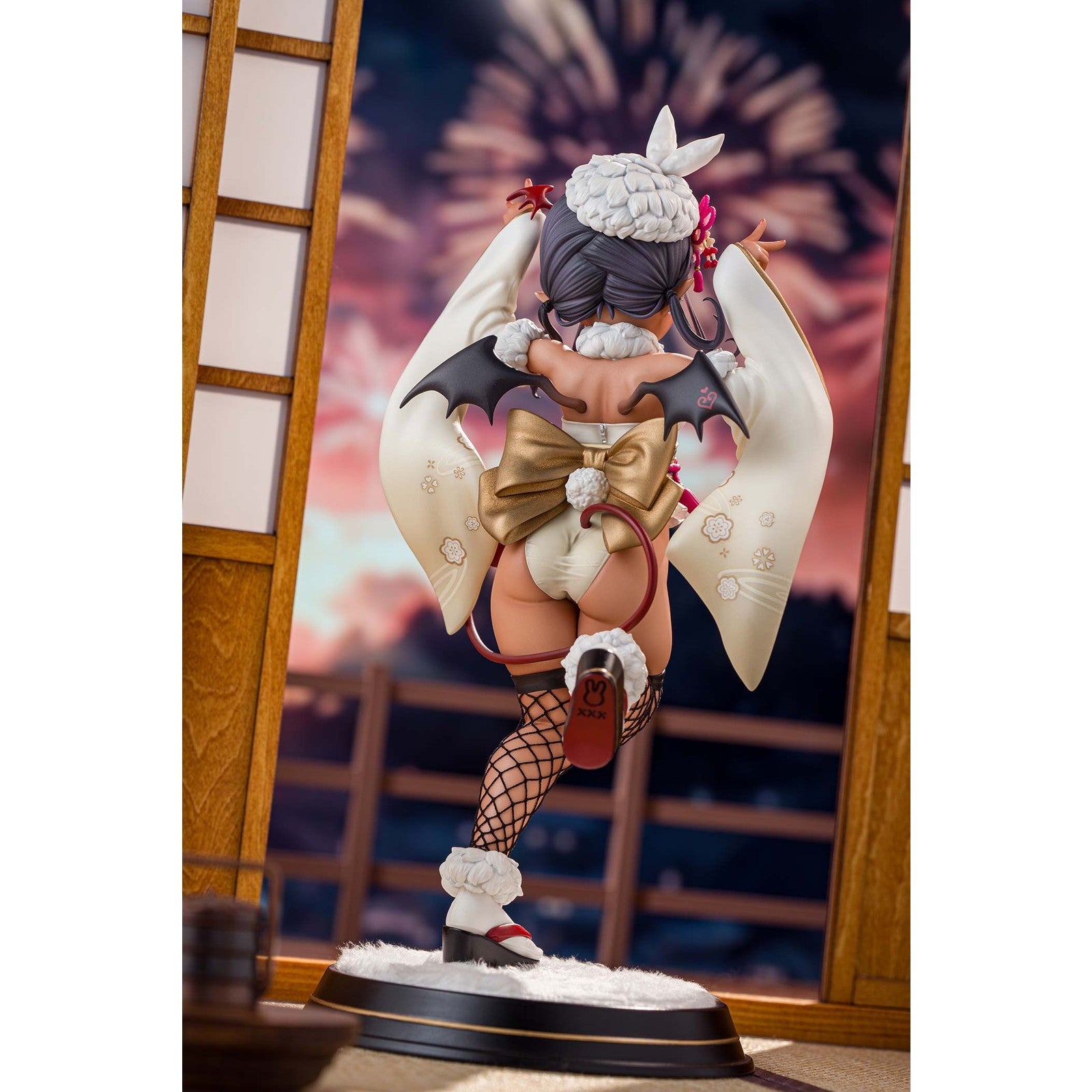 【予約安心出荷】[FIG] 特典4種付属 褐色サキュバスちゃん 晴れ着バニーVer.-豪華版 完成品 フィギュア Kiwi Toys(キウイトイズ)(2026年11月)