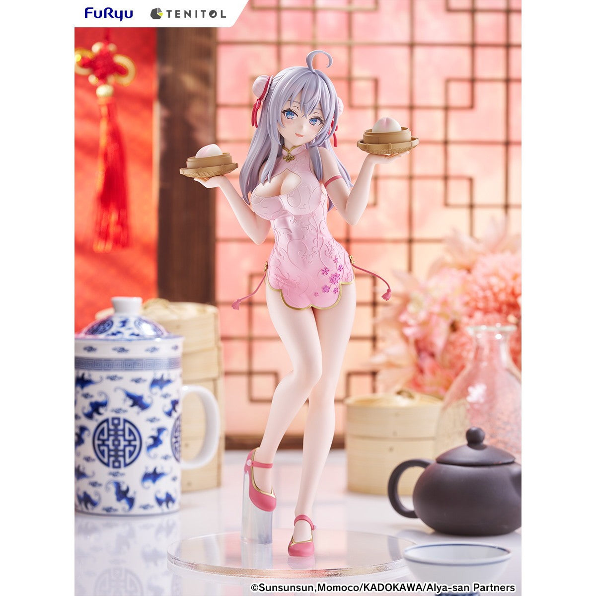 【予約安心出荷】[FIG] TENITOL TALL アーリャ チャイナドレスver. 時々ボソッとロシア語でデレる隣のアーリャさん 完成品 フィギュア(AMU-TNL0175) フリュー(2026年12月)