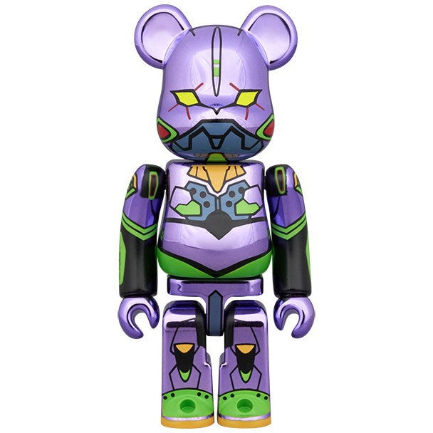 【予約安心出荷】[FIG] BE@RBRICK(ベアブリック) エヴァンゲリオン 初号機(新塗装メッキ版)&エヴァンゲリオン 第13号機(新塗装メッキ版) 2PCS SET シン・エヴァンゲリオン劇場版 完成品 可動フィギュア メディコム・トイ(2026年9月)