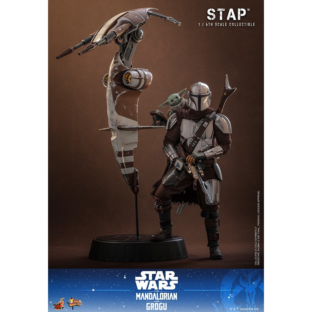 【予約安心出荷】[FIG] ムービー・マスターピース STAP STAR WARS(スター・ウォーズ)/マンダロリアン・アンド・グローグー 1/6 完成品 可動フィギュア(MM#886) ホットトイズ(2027年9月)