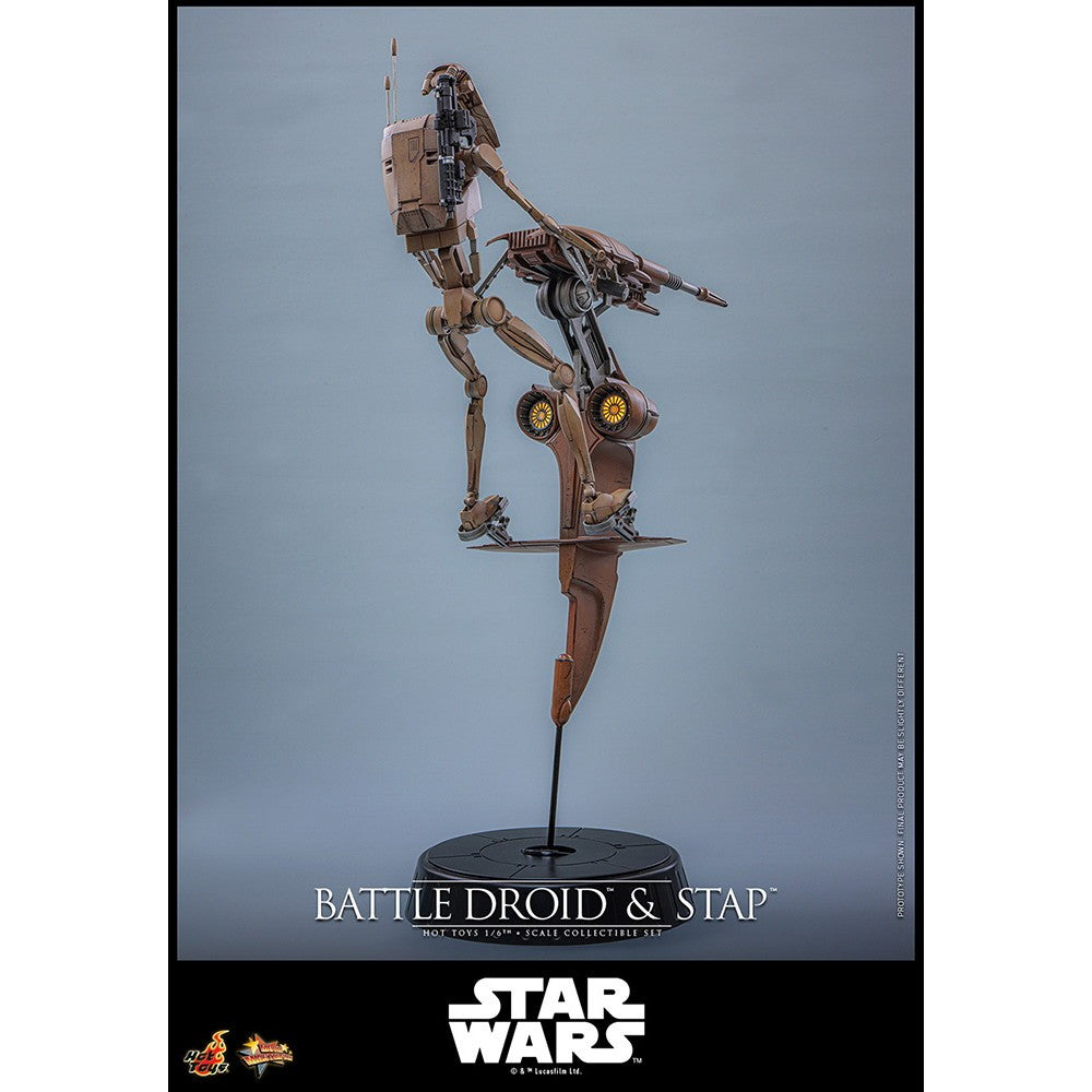 【予約安心出荷】[FIG] ムービー・マスターピース バトル・ドロイド&STAP STAR WARS(スター・ウォーズ) エピソード1/ファントム・メナス 1/6 完成品 可動フィギュア(MM#887) ホットトイズ(2027年9月)