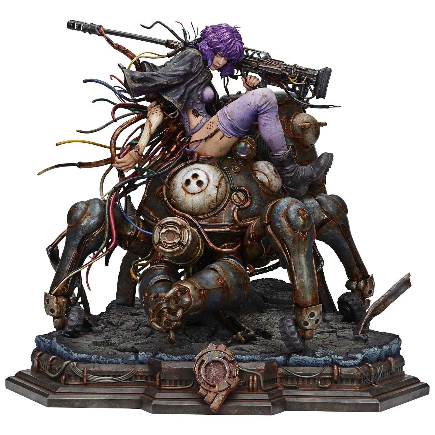 【予約安心出荷】[FIG] ザ・レジェンド・オブ・ビューティ・アンド・ビースト 草薙素子＆タチコマ Art byエンテイ・リュウ キャラクターカラーVer 攻殻機動隊 STAND ALONE COMPLEX 1/4 完成品 フィギュア(LBBGITS-02) プライム1スタジオ(2027年10月)