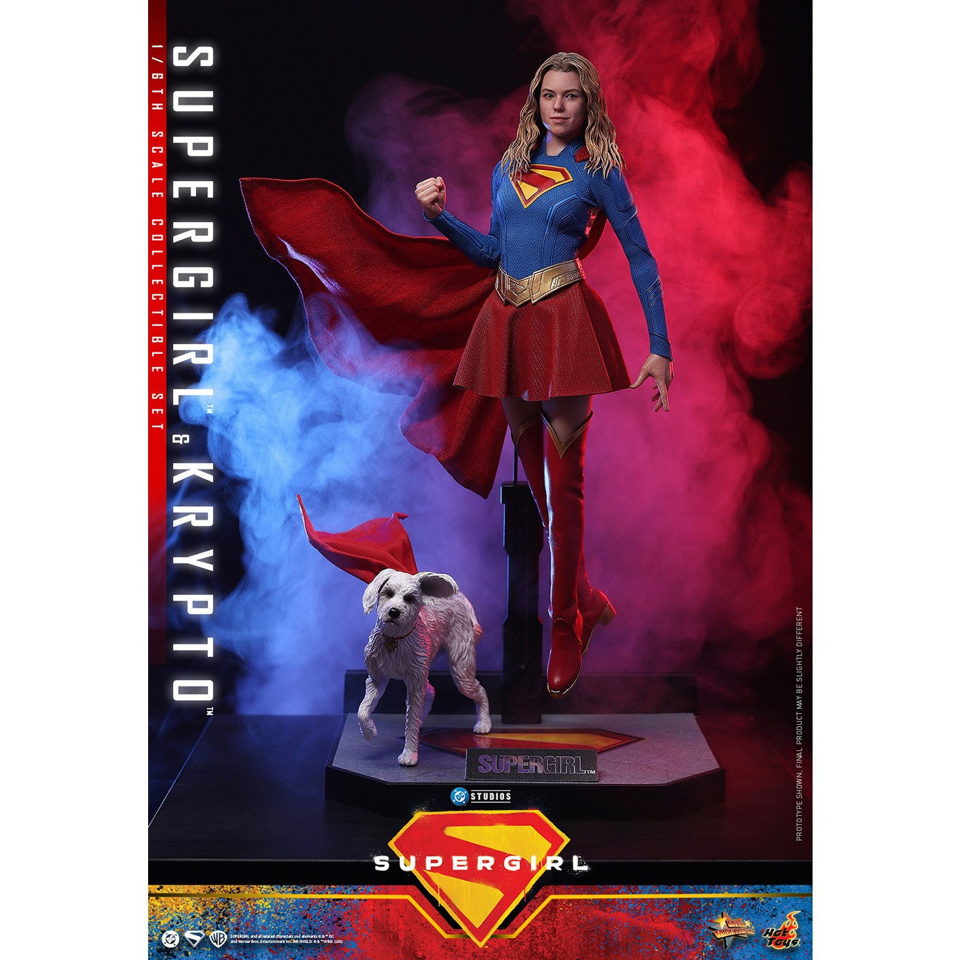 【予約安心出荷】[FIG] ムービー・マスターピース スーパーガール&クリプト スーパーガール 1/6 完成品 可動フィギュア(MM#869) ホットトイズ(2026年12月)