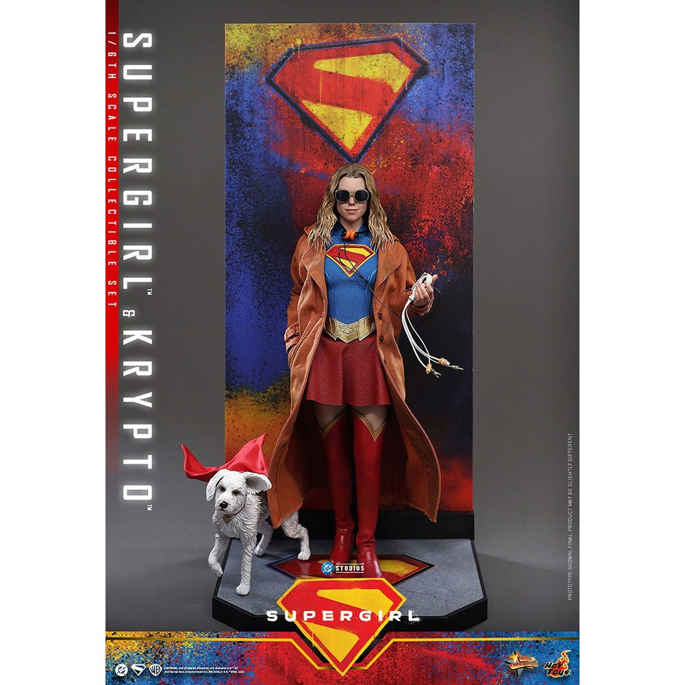 【予約安心出荷】[FIG] ムービー・マスターピース スーパーガール&クリプト スーパーガール 1/6 完成品 可動フィギュア(MM#869) ホットトイズ(2026年12月)