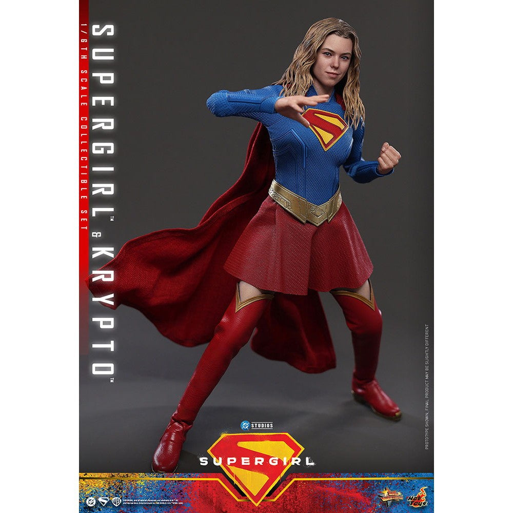 【予約安心出荷】[FIG] ムービー・マスターピース スーパーガール&クリプト スーパーガール 1/6 完成品 可動フィギュア(MM#869) ホットトイズ(2026年12月)