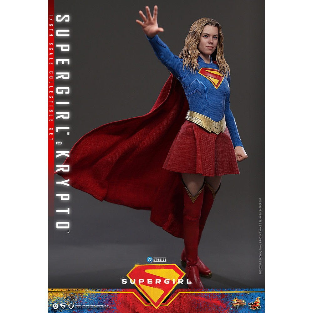 【予約安心出荷】[FIG] ムービー・マスターピース スーパーガール&クリプト スーパーガール 1/6 完成品 可動フィギュア(MM#869) ホットトイズ(2026年12月)