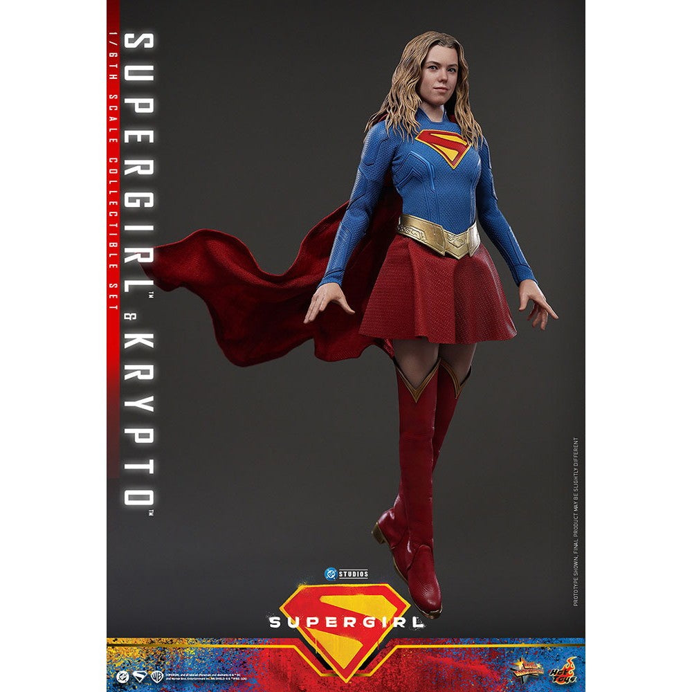 【予約安心出荷】[FIG] ムービー・マスターピース スーパーガール&クリプト スーパーガール 1/6 完成品 可動フィギュア(MM#869) ホットトイズ(2026年12月)