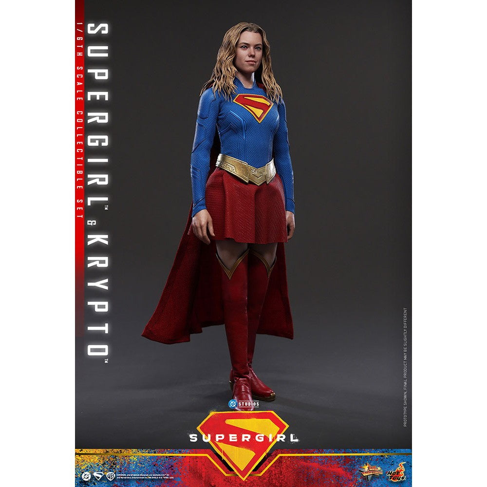 【予約安心出荷】[FIG] ムービー・マスターピース スーパーガール&クリプト スーパーガール 1/6 完成品 可動フィギュア(MM#869) ホットトイズ(2026年12月)