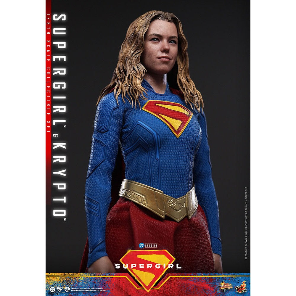 【予約安心出荷】[FIG] ムービー・マスターピース スーパーガール&クリプト スーパーガール 1/6 完成品 可動フィギュア(MM#869) ホットトイズ(2026年12月)