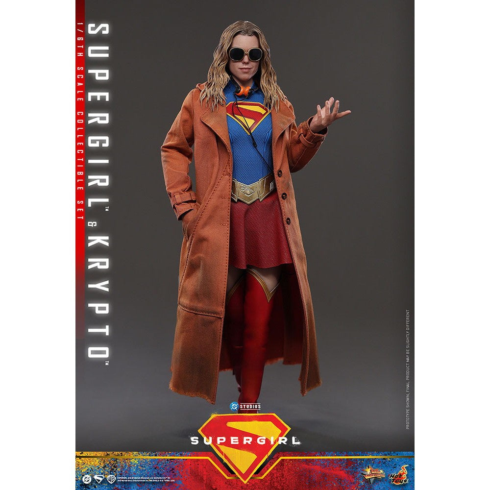 【予約安心出荷】[FIG] ムービー・マスターピース スーパーガール&クリプト スーパーガール 1/6 完成品 可動フィギュア(MM#869) ホットトイズ(2026年12月)