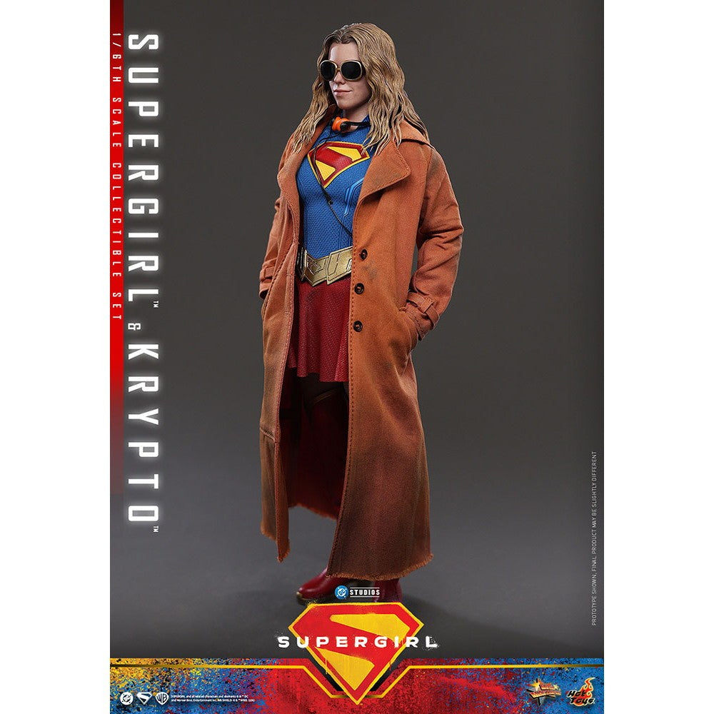 【予約安心出荷】[FIG] ムービー・マスターピース スーパーガール&クリプト スーパーガール 1/6 完成品 可動フィギュア(MM#869) ホットトイズ(2026年12月)