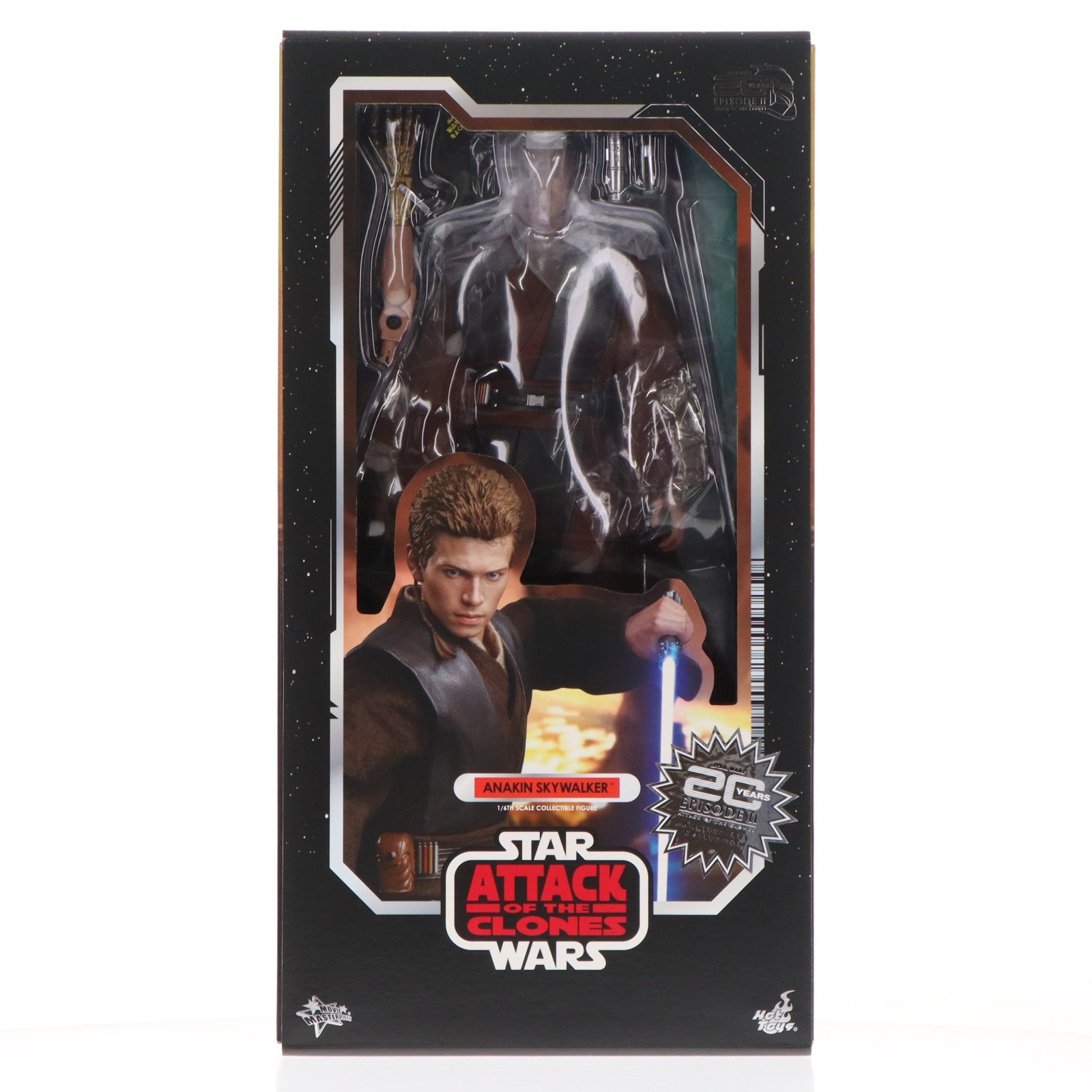 【中古即納】[FIG] ムービー・マスターピース アナキン・スカイウォーカー STAR WARS(スター・ウォーズ) エピソード2/クローンの攻撃 1/6 完成品 可動フィギュア(MMS677) ホットトイズ(20240806)
