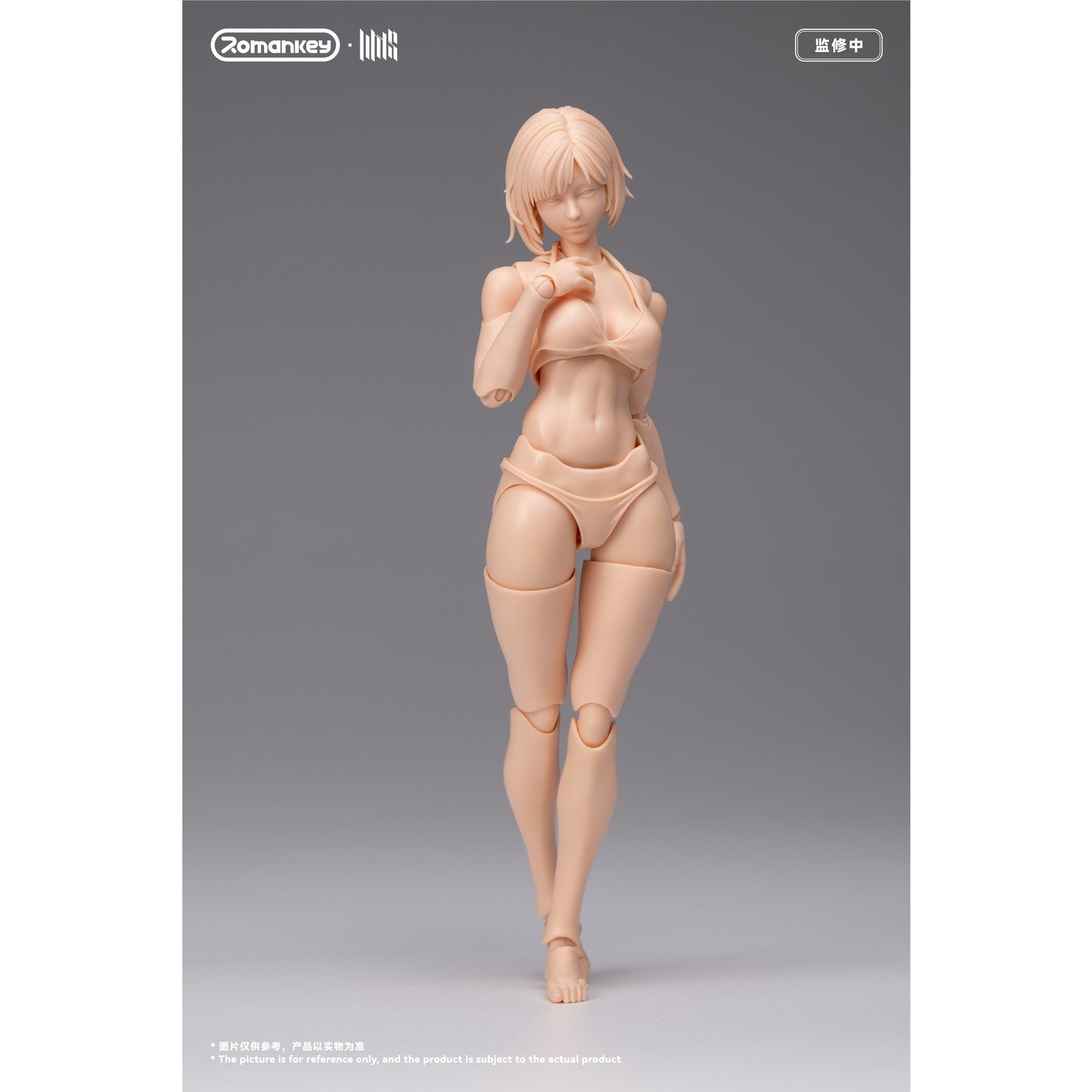【予約安心出荷】[FIG] UMS004 可動フィギュア女性素体 ミア(未塗装Ver.) 1/12 完成品 Romankey(ロマンキー)(2026年12月)