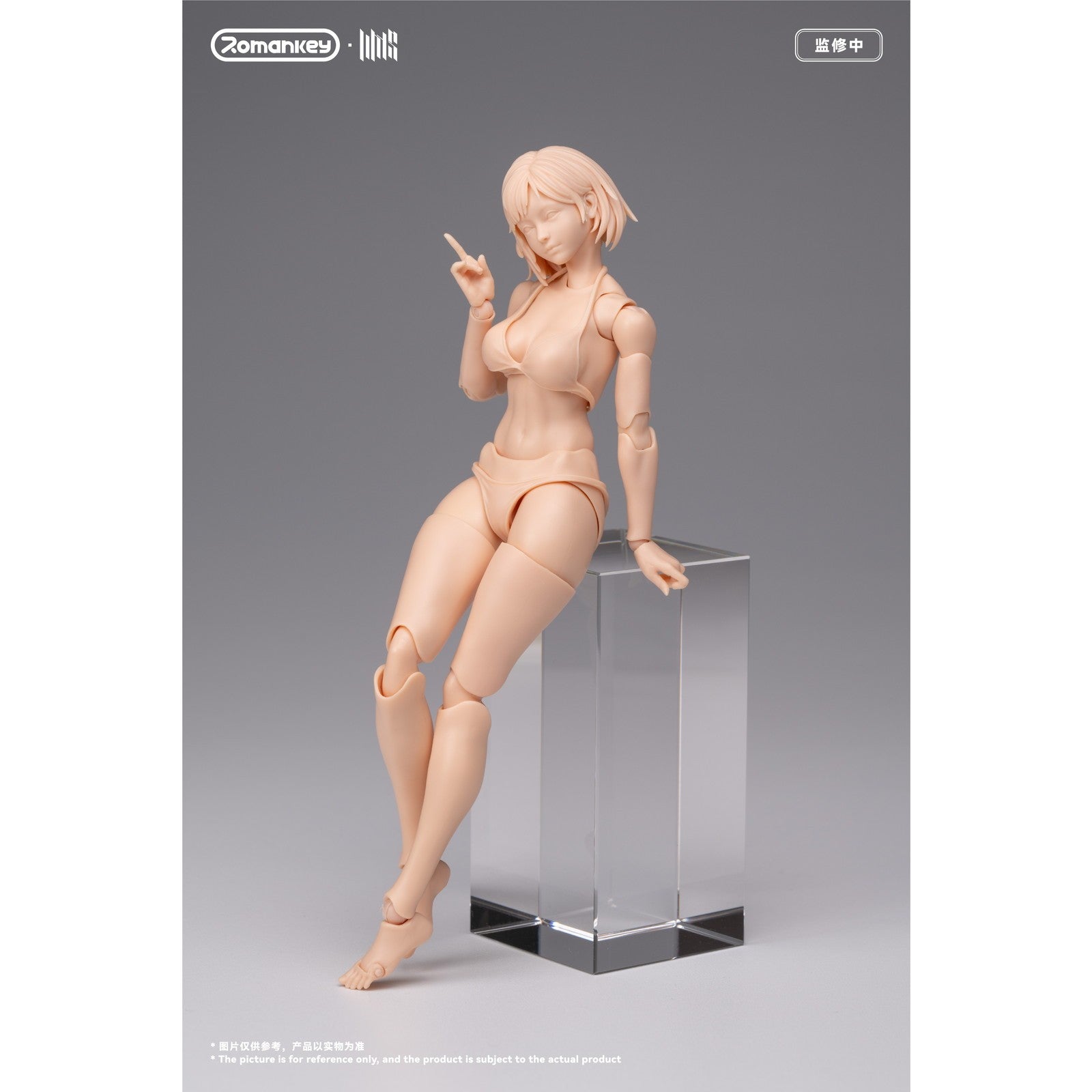 【予約安心出荷】[FIG] UMS004 可動フィギュア女性素体 ミア(未塗装Ver.) 1/12 完成品 Romankey(ロマンキー)(2026年12月)